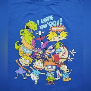 Nickelodeon I Love The 90's T Shirt Sz L